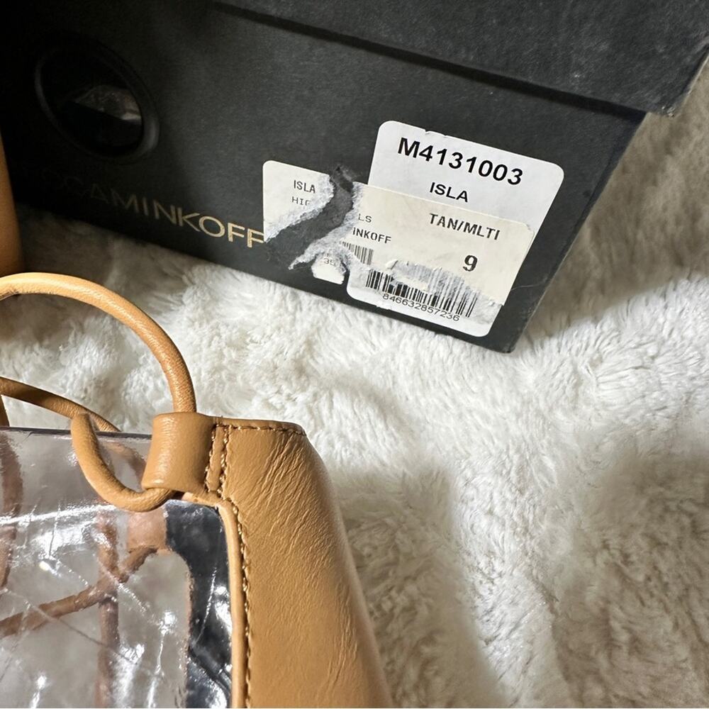 Rebecca Minkoff Tan Sandals Size 9 Neutral Resort Strappy Tassel Laced Coastal - Picture 6 of 9